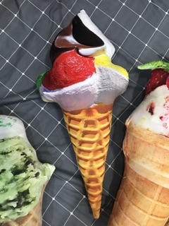 Gấu bông que kem gối ôm 3D