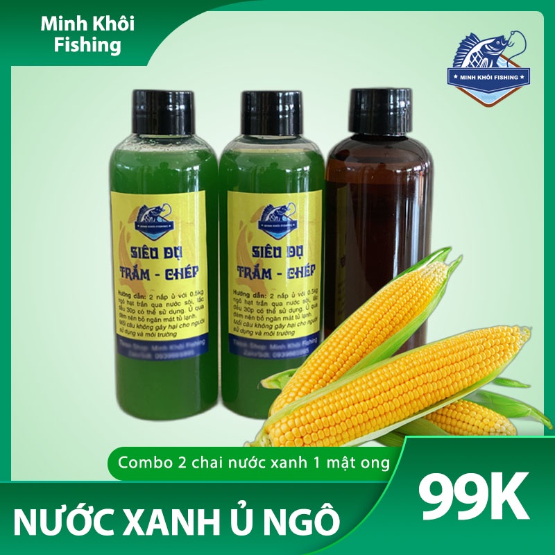 Nước xanh ngâm ngô câu trắm chép kèm 1 chai mật ong