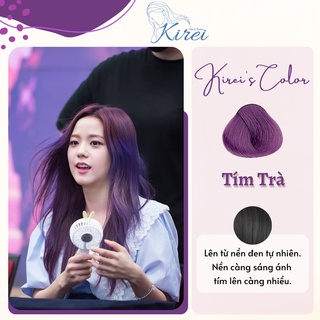 Thuốc nhuộm tóc màu TÍM TRÀ không cần thuốc tẩy tóc | Kirei Hair, KireiHair, KIREIHAIR