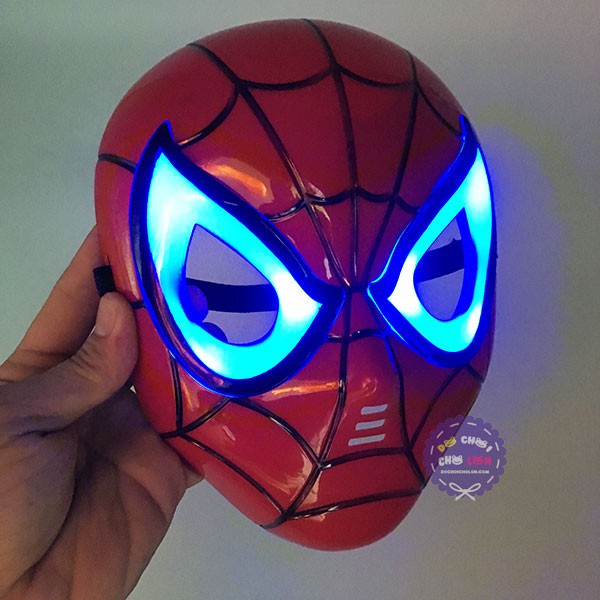 Đồ chơi mặt nạ người nhện Spider Man dùng pin có nhạc đèn NoBrand