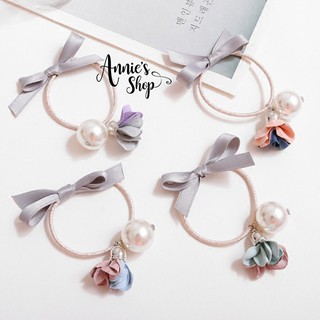 CH070 Cột tóc handmade hoa giấy tone pastel phong cách Hàn