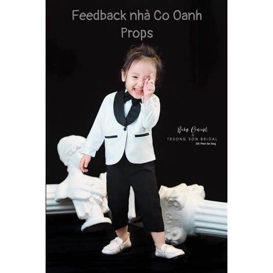 Sét Vest Viền Đen Siêu Ngầu Cho Bé Trai