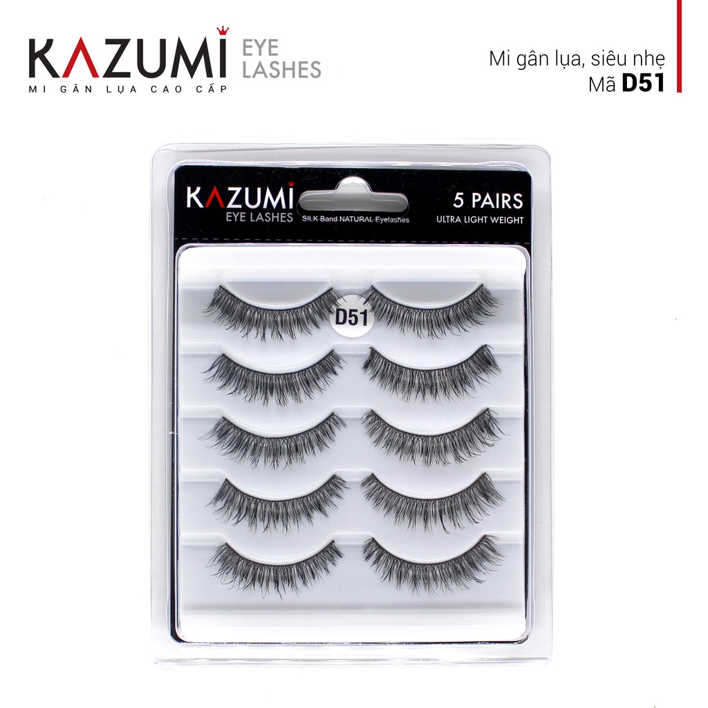 Sỉ Lẻ - Lông Mi Gân Lụa Siêu Nhẹ Kazumi Mã D51