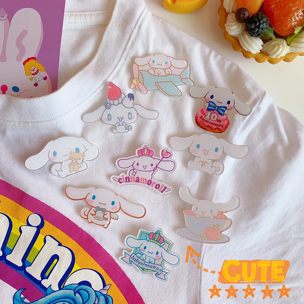 Huy hiệu balo, enamel pin cài áo Baby Cinanmoroll │ Nhựa cao cấp có lớp màng bảo vệ │ Xem thêm ở phần MÔ TẢ SẢN PHẨM