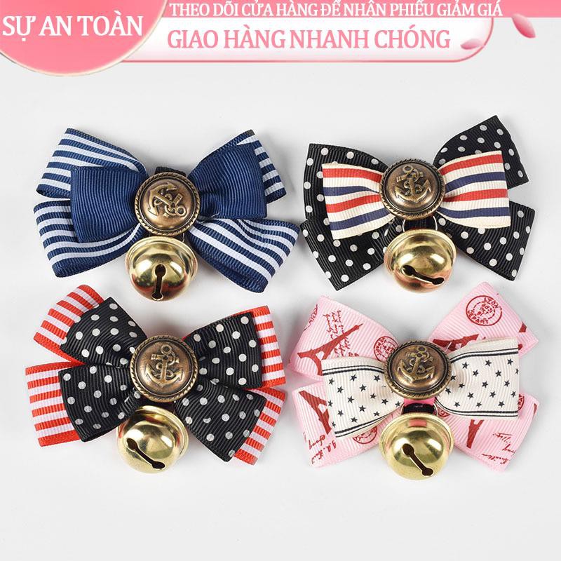 ✣Pet Bell Dog Collar Cat Bowknot Golden Retriever Bow Tie Spot Bán buôn