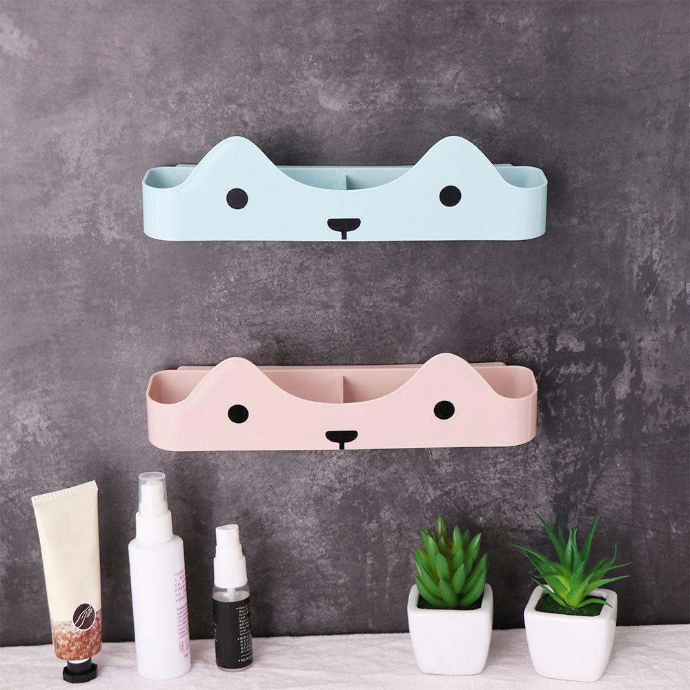 Kệ Gắn Tường Không Đục Lỗ Đơn Giản Nhiều Màu Sắc Cho Phòng Tắm