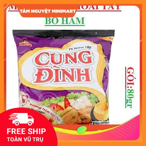 Mì tôm Cung Đình 80G cực ngon đầy đủ hương vị