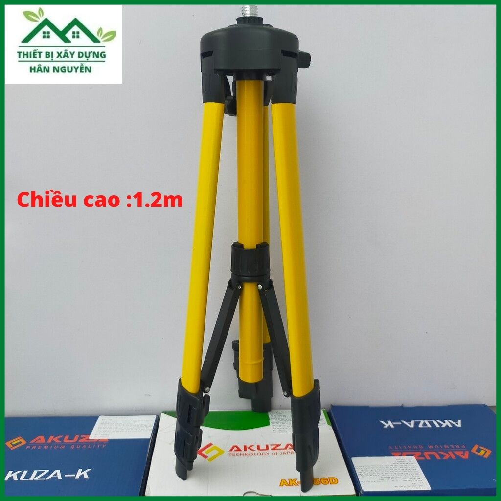 Chân máy cân bằng laser Akuza,bắn cốt,cân mực laze cao 1.2m