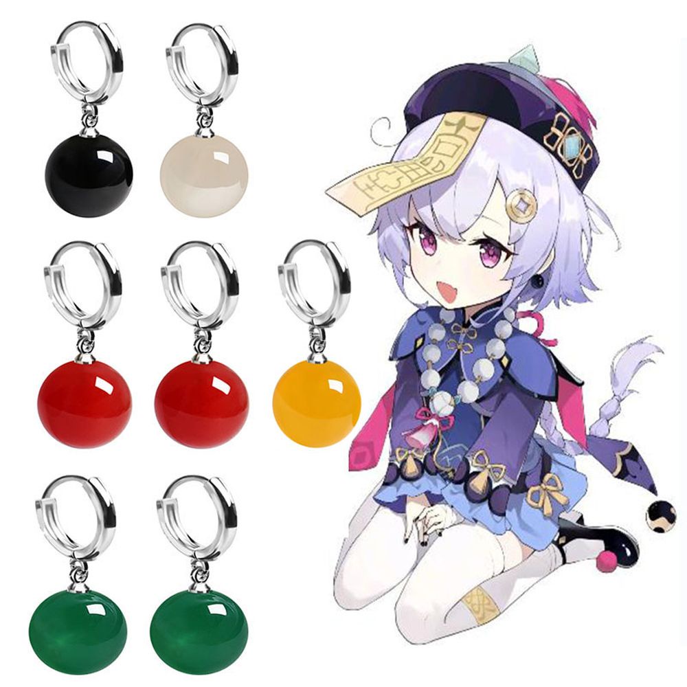 Đôi khuyên tai hình tròn đính hạt tròn phong cách Hàn Quốc thanh lịch dành cho nữ