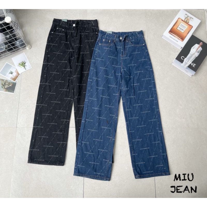 Quần jean chữ ống suông hàng QCL1