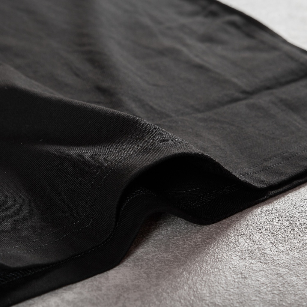 Áo Thun Trơn Tay Lỡ Gori Basic Tee | Đen Chất Liệu Cao Cấp Chính Hãng