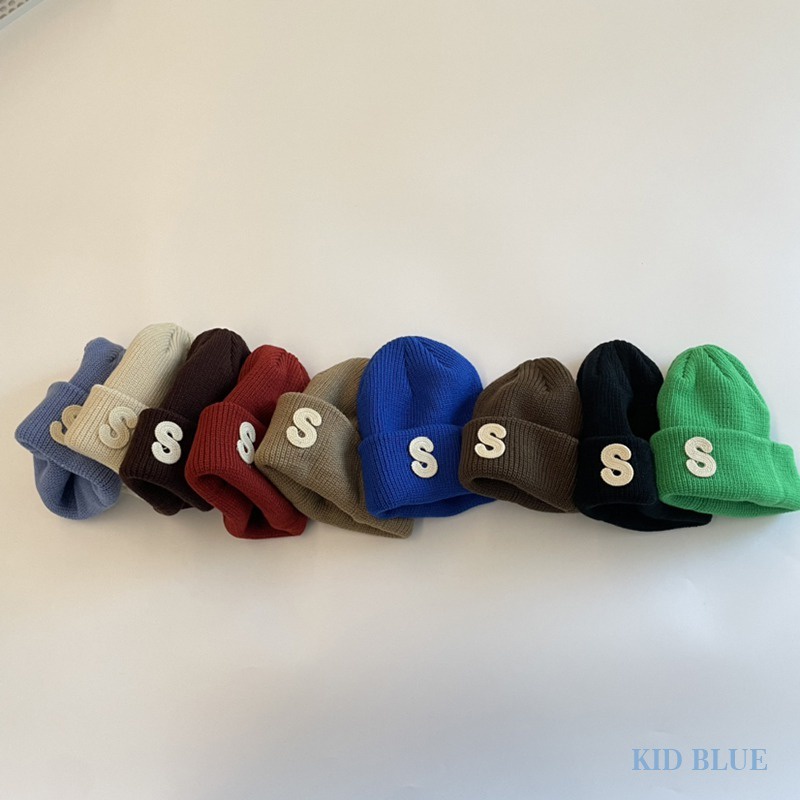 Hàng Mới Về Mới Mũ Len Thêu Chữ Phong Cách Hàn Quốc Cho Bé