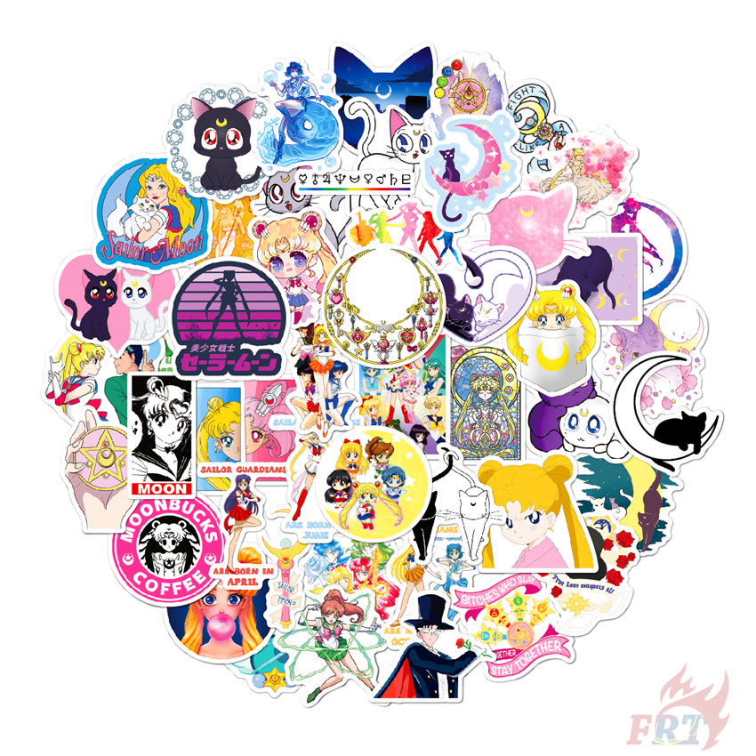 100Pcs/Set ❉ Sailor Moon Series A Stickers ❉ Anime DIY Fashion Luggage Laptop Skateboard Doodle Stickers