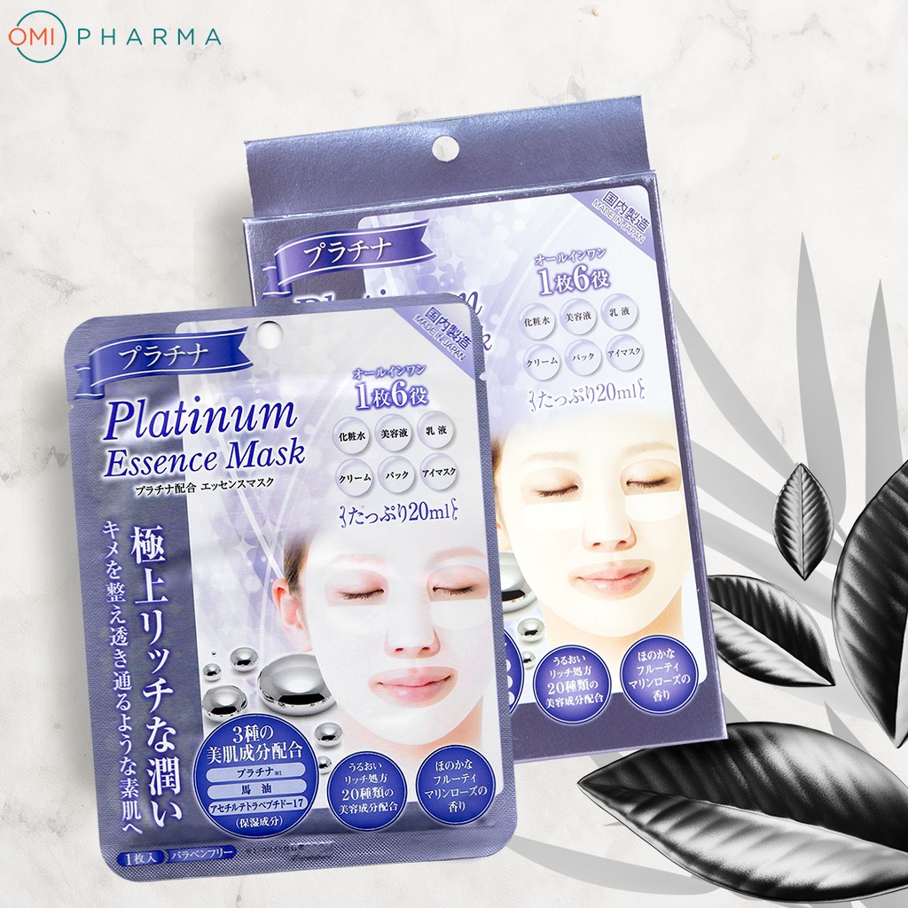 Mặt Nạ Nhật Cao Cấp Tinh Chất Bạch Kim G-Platinum Essence Mask Nhật Bản