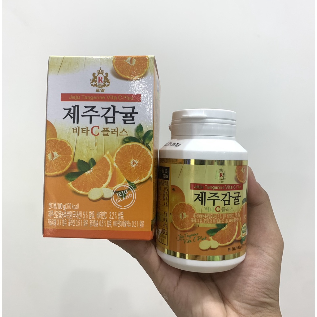 VIÊN NGẬM VITAMIN C Jeju Tangerine vita 100g 56 viên Hàn Quốc