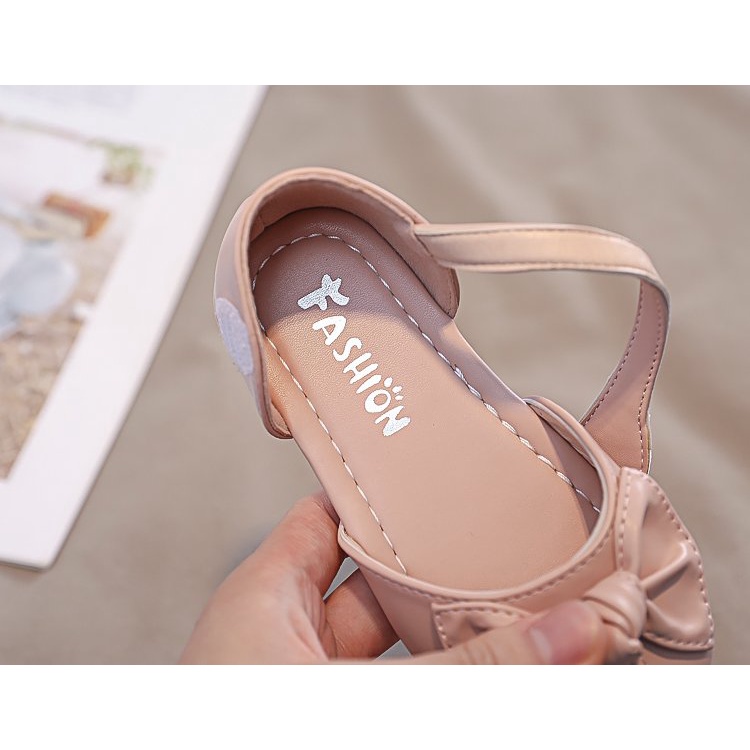 Đôi Giày Đế Mềm Đính Nơ Xinh Xắn Thời Trang Cho Bé Gái