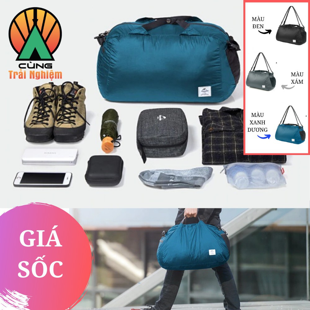 Túi Trống Du Lịch Chơi Thể Thao Tập GYM 32L Gấp Gọn SIÊU NHẸ 145gr CHỐNG NƯỚC NatureHike NH19SN005