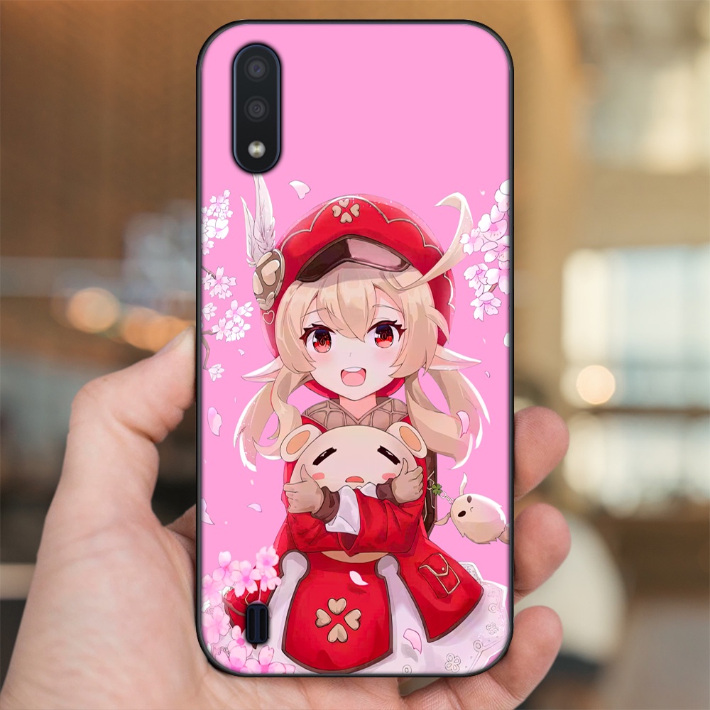 Ốp lưng Samsung A01 viền đen in hình Klee Genshin Impact