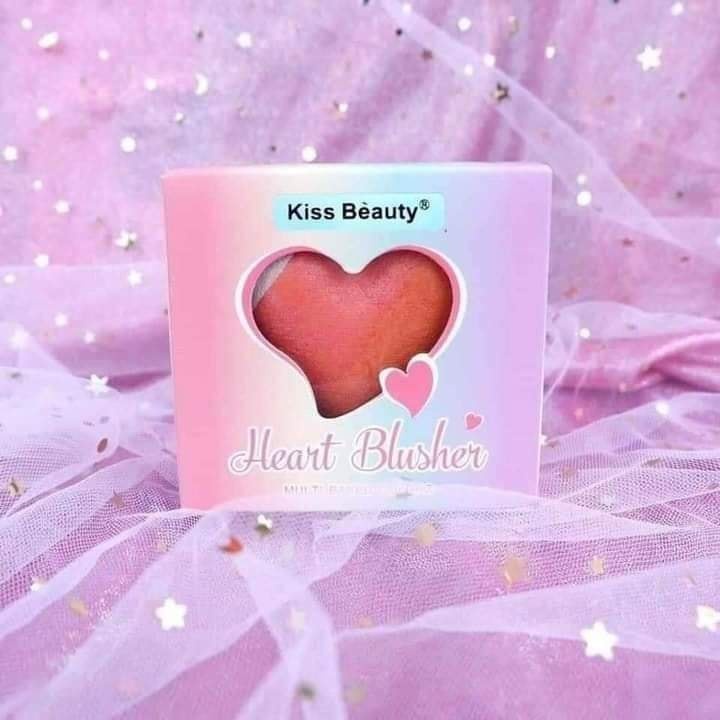 SET 2IN1 PHẤN MÁ HỒNG - BẮT SÁNG KISS BEAUTY HEART BLUSHER CHÍNH HÃNG - 10593