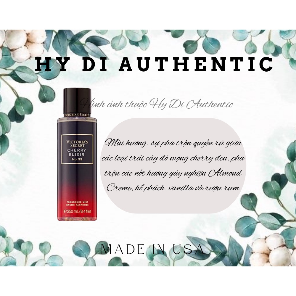 CHERRY ELIXIR No.33 - Xịt Thơm Toàn Thân Body Mist Victoria’s Secret Usa