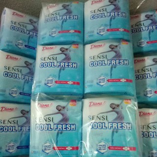 COMBO 2 Gói Băng vệ sinh Diana Sensi Cool Fresh siêu mỏng cánh 8 miếng t