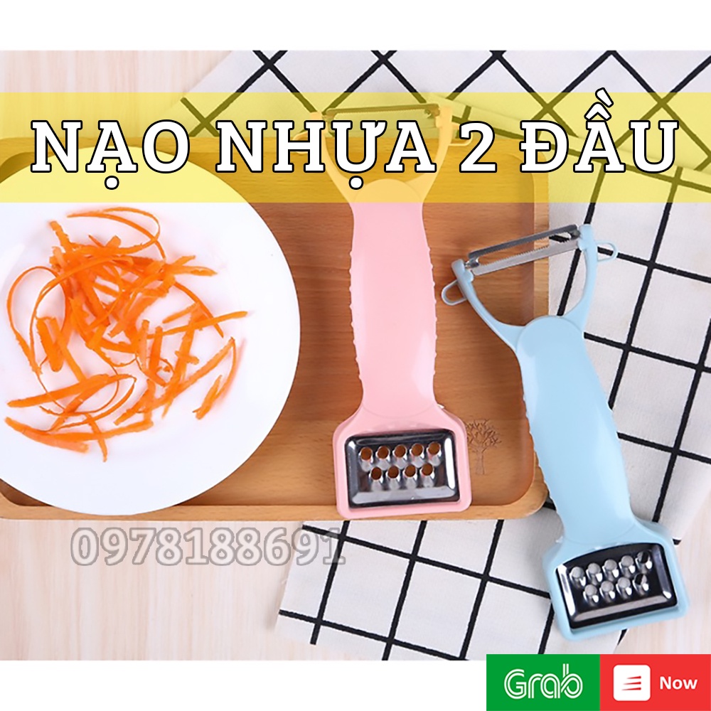 Nạo Rau Củ 2 Đầu Bằng Nhựa Lúa Mạch Tiện Lợi