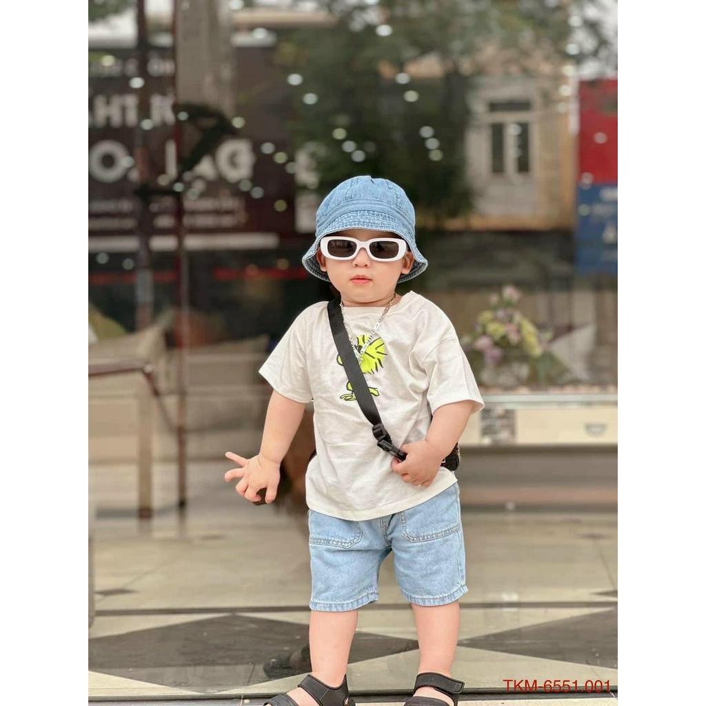 Bộ Quần Áo Cho Bé Trai, Bé Gái Cotton Quần Jeans Họa Tiết PEANUTS Dễ Thương, Đồ Bộ Cho Bé Mặc Đi Chơi Đi Học CK344