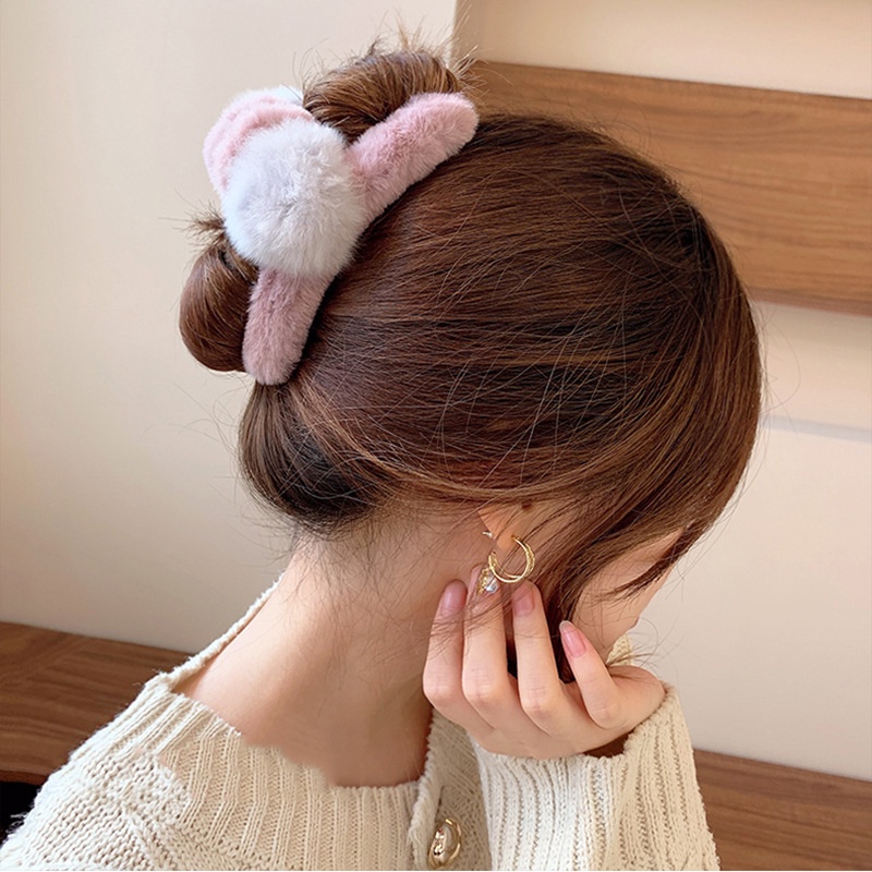 (0510) Kẹp Tóc Bông Hàn Quốc Ngọt Ngào Xinh Xắn