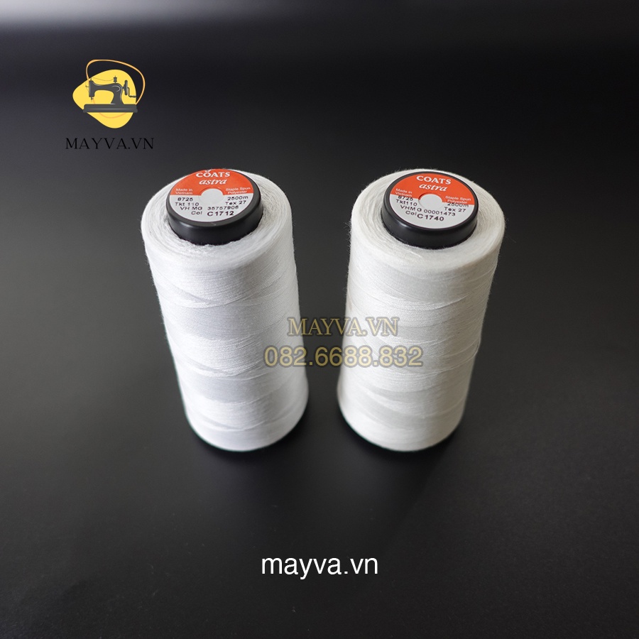 Chỉ May Các Màu Cuộn 2500m - phụ liệu may mặc
