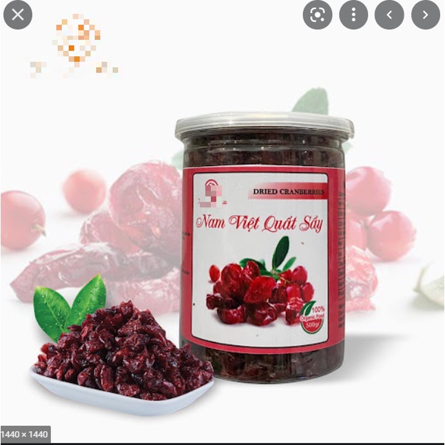 Nam việt quất sấy không đường Cranberry hafood 100gr