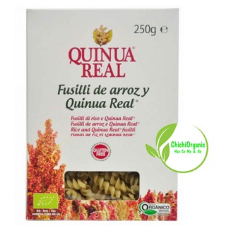 Nui xoắn diêm mạch, gạo hữu cơ Quinua Real 250g