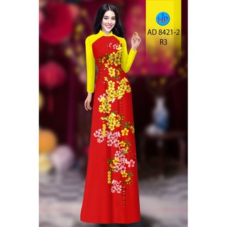 Vải Áo Dài Tằm Ý Hoa Mai Khoe Sắc Xuân