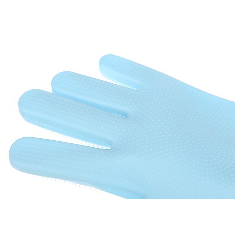 Găng Tay Silicone Rửa Chén / Tắm Cho Thú Cưng Tiện Dụng