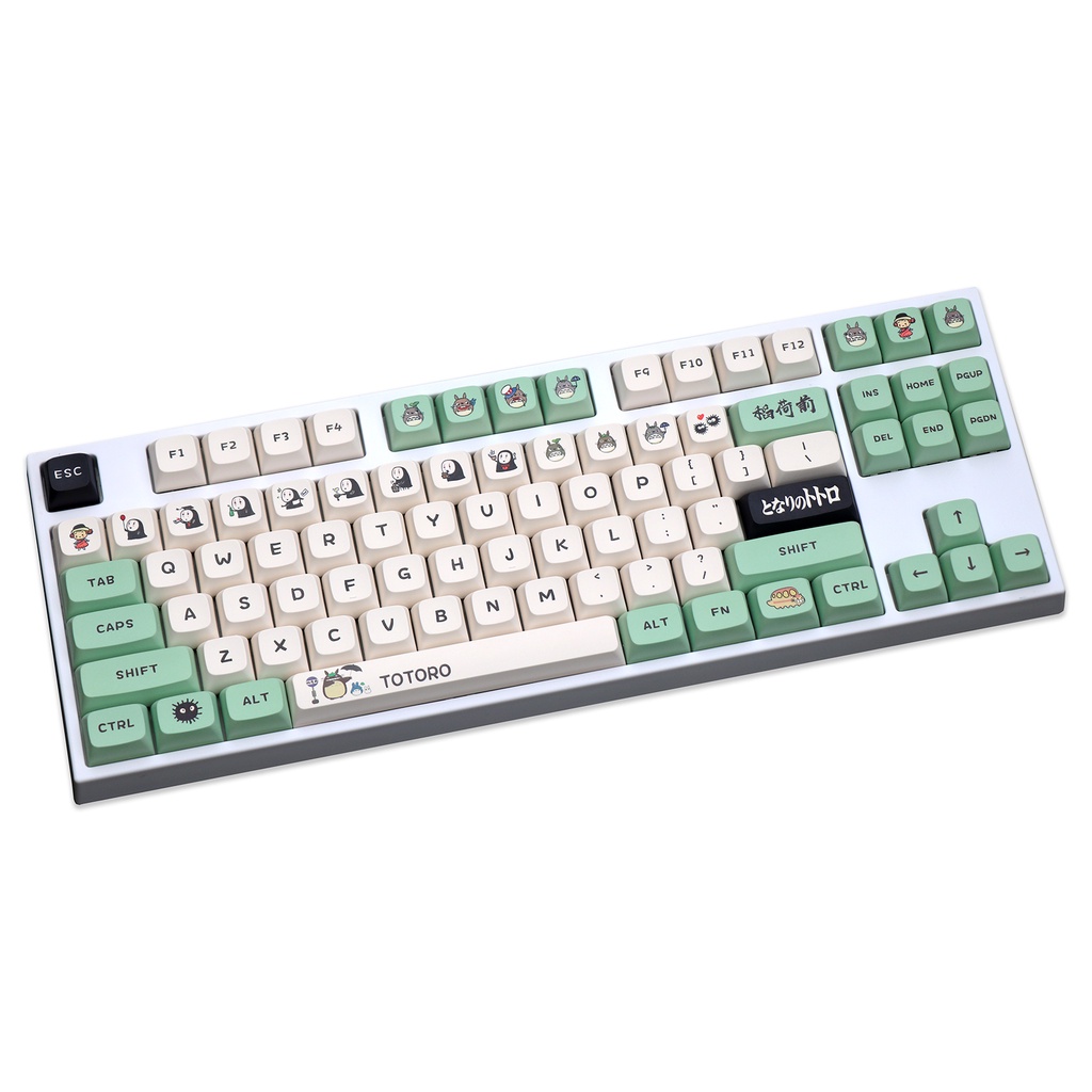 GMK Totoro Keycaps, 145 phím PBT Keycaps XDA Cấu hình DYE-SUB Cá nhân hóa GMK Keycaps cho bàn phím cơtoro Cá Tính Cho Bàn Phím Cơ
