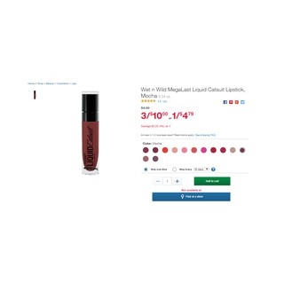 (trả order) son wet n wild