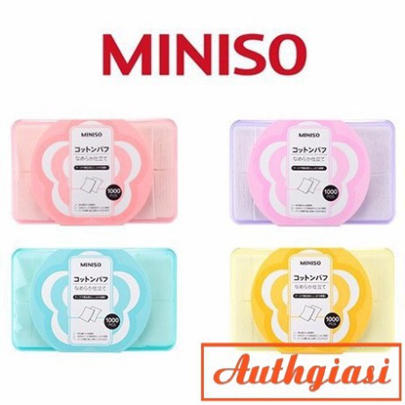 Bông tẩy trang Miniso 180-475-800-1000 miếng dày và mỏng