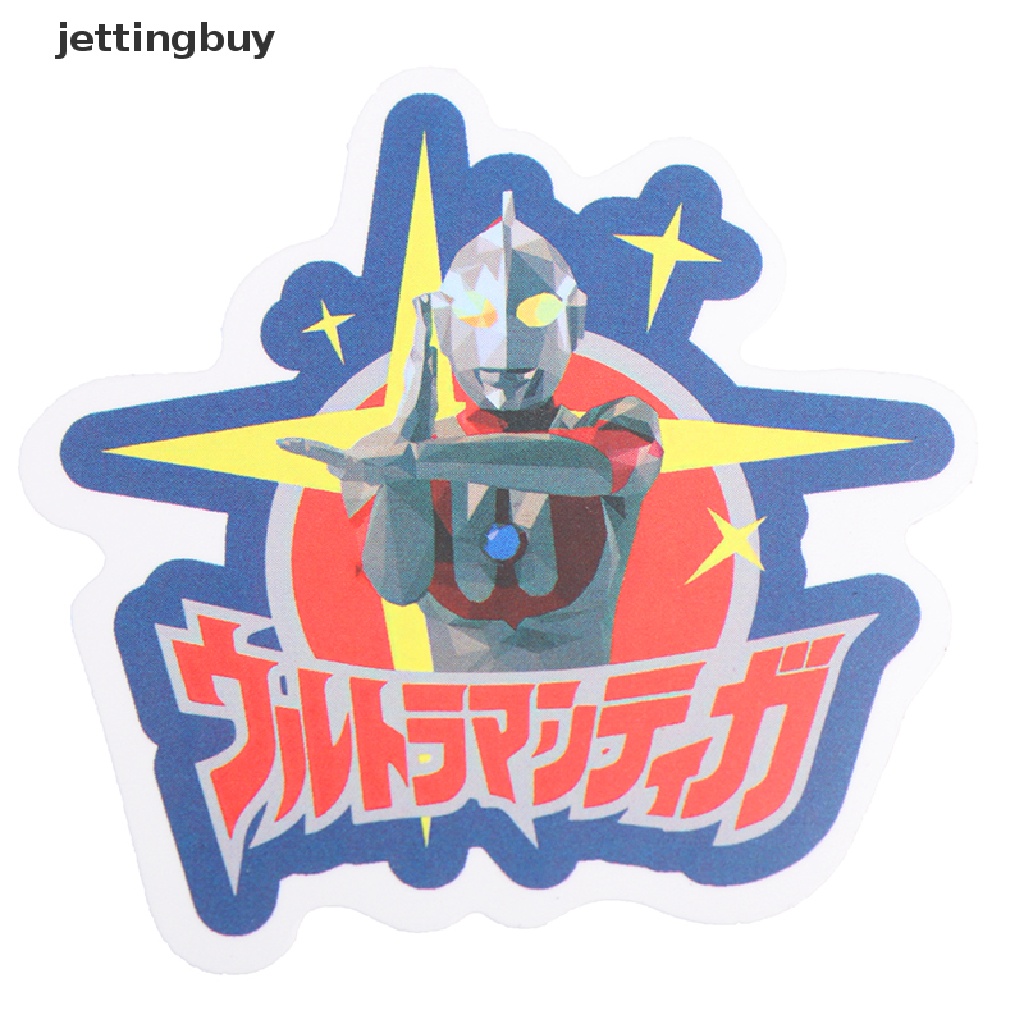 Set 50 sticker JETTING Ultraman Hits the Monster dán ván trượt guitar laptop