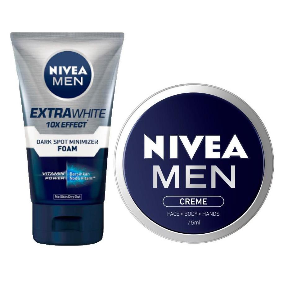 (Hàng Mới Về) Sữa Rửa Mặt Tạo Bọt Làm Trắng Da Nivea Dành Cho Nam