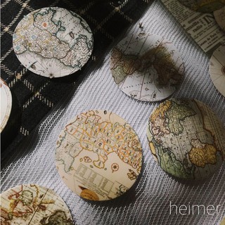 Set 46 miếng sticker địa lý vintage