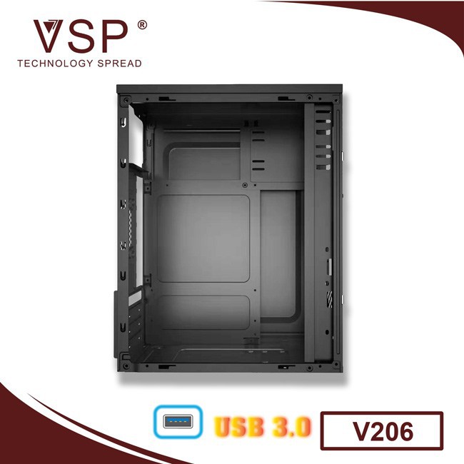 Vỏ Case VSP V206 có LED RGB - tích hợp USB 3.0 nhỏ gọn đẹp 20