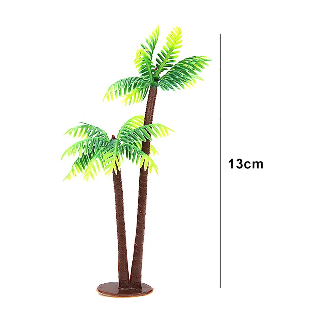 Cây dừa nhân tạo bằng nhựa mini trang trí đám cưới/bánh/tiệc tùng