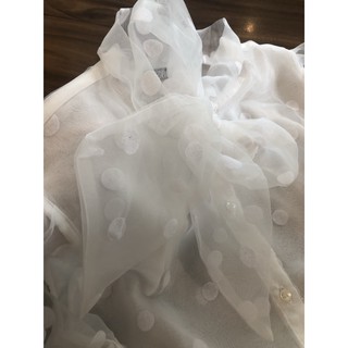 Áo Voan Zara Bi Trắng
