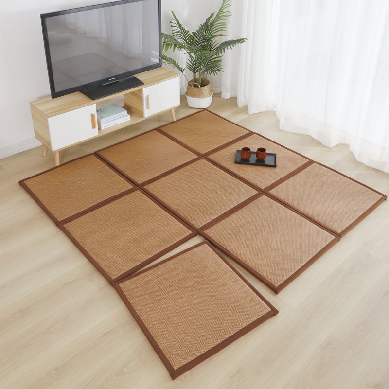 Thảm mây dày kiểu Nhật trải sàn phòng ngủ khách cách âm chống ẩm chiếu tatami mùa hè