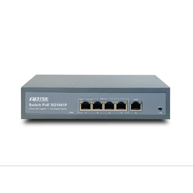 Switch POE 4 cổng Gigabit Aptek SG1041P