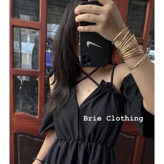 ĐẦM DÂY ĐEN TAY RỜI CÁ TÍNH FREESIZE