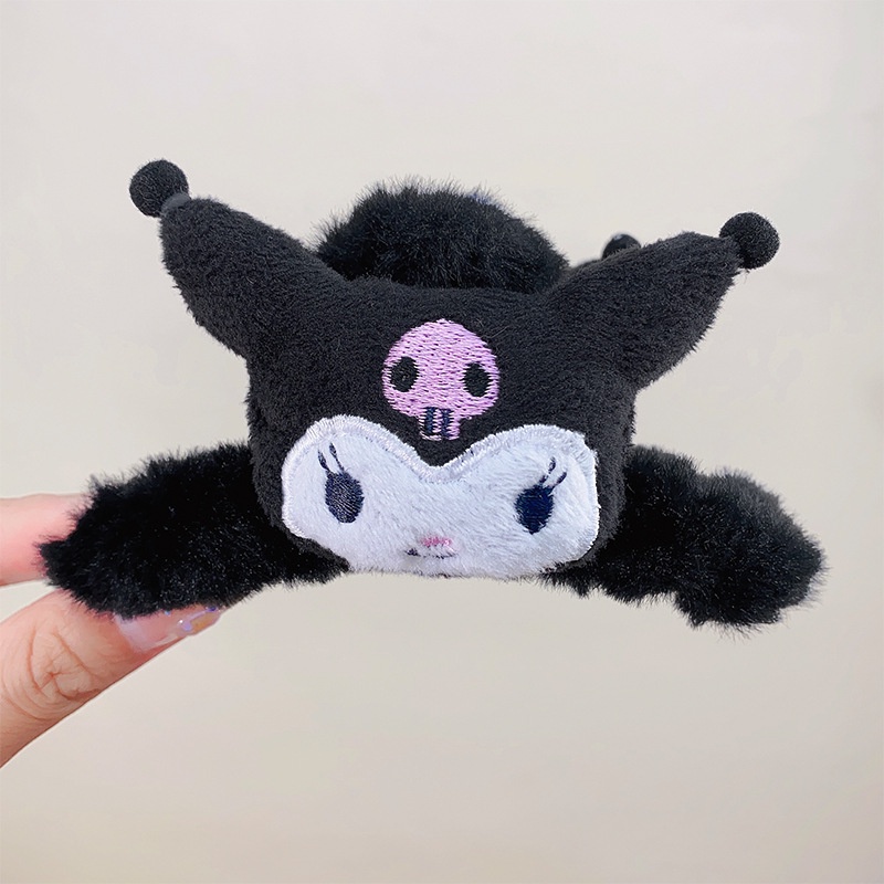 Kẹp Tóc Đính Bóng Lông Hoạt Hình Dễ Thương Thời Trang Thu Đông Cho Bé Gái