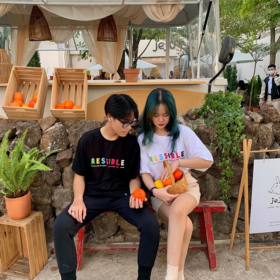 Áo thun Multicolor - Ressible [Streetwear / Black] | BigBuy360 - bigbuy360.vn