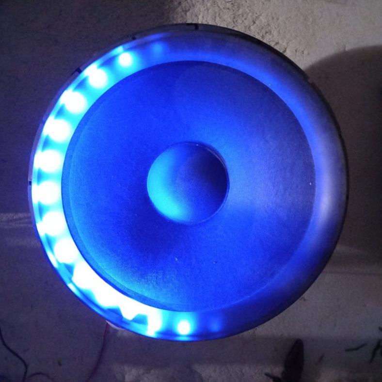 Loa bass 40 kèm đèn led nháy theo nhạc tròn công suất 150W - 250W 4 ôm mẫu mới năm 2022
