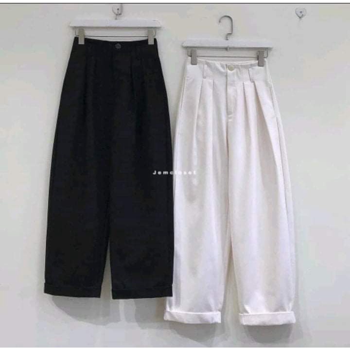 Quần Kaki Mềm Ống Rộng Lưng Cao Phong Cách Hàn Quốc Ulzzang Tôn Dáng-Fom Chuẩn Đẹp Mix Đồ Siêu Xinh