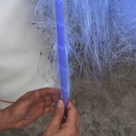 Lưới đánh cá 3 màn THÁI XANH cao 1m, ô mắt to 6 - 10 phân đánh bắt cá to